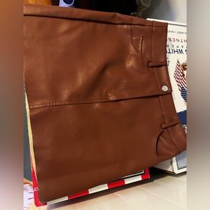 Pleather skirt